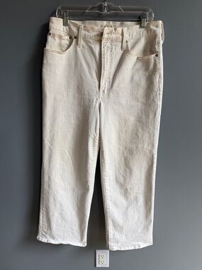 Madewell Off-White Cropped Ankle Jeans